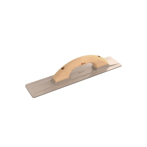 BEVEL END CAST MAGNESIUM FLOAT - 16" X 3 1/2" WOOD HANDLE